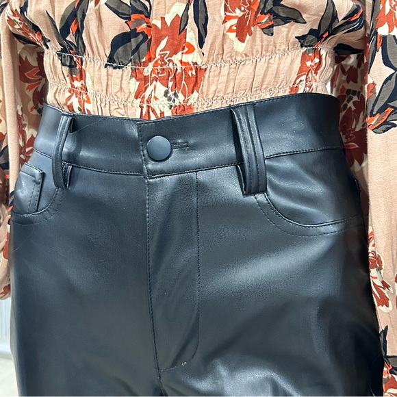 NWOT Vegan Leather Boot Cut Pants - Picture 9 of 16